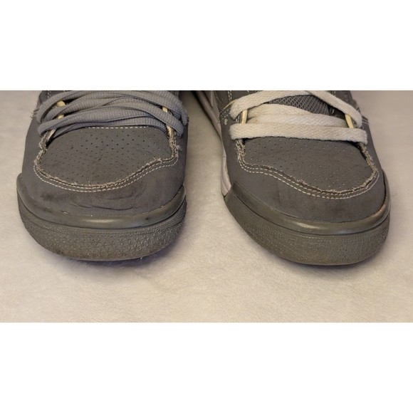 NIKE AIR JORDAN FLIGHT 45 HIGH MAX COOL GREY-WHITE SZ 4.5 (YTH) RARE! 524865-014 - Picture 6 of 15